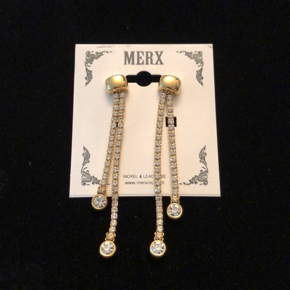 Merx Jewelry - Drop Crystal Earrings Merx Jewelry - Drop Crystal Earrings